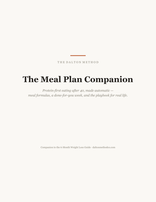 The Meal Plan Companion — protein-first eating after 40 by The Dalton Method (cover)