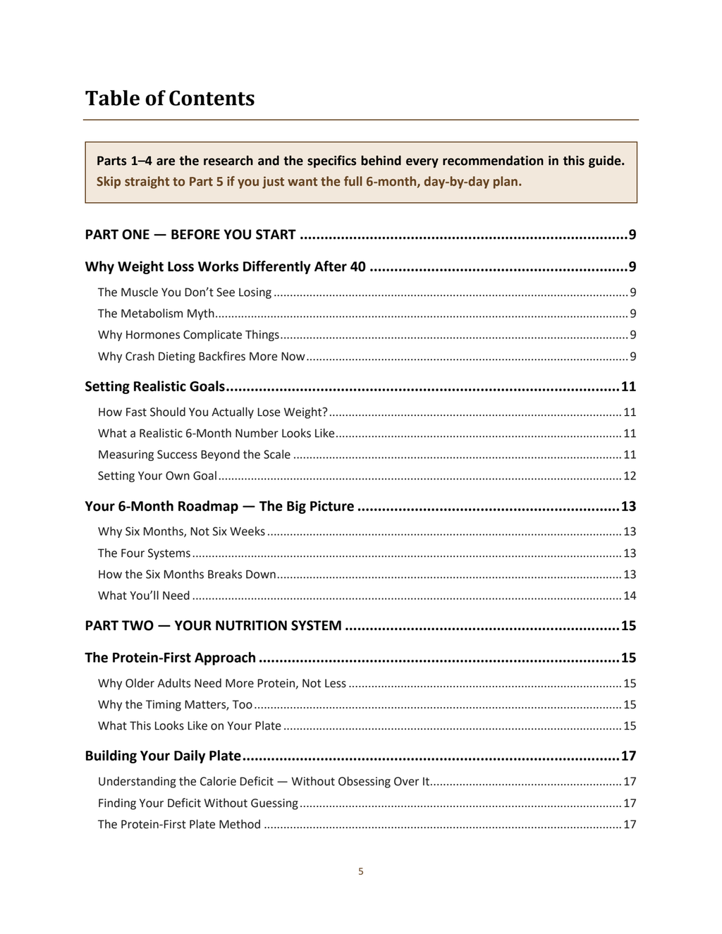 Look inside: full table of contents — 18 chapters across 5 parts