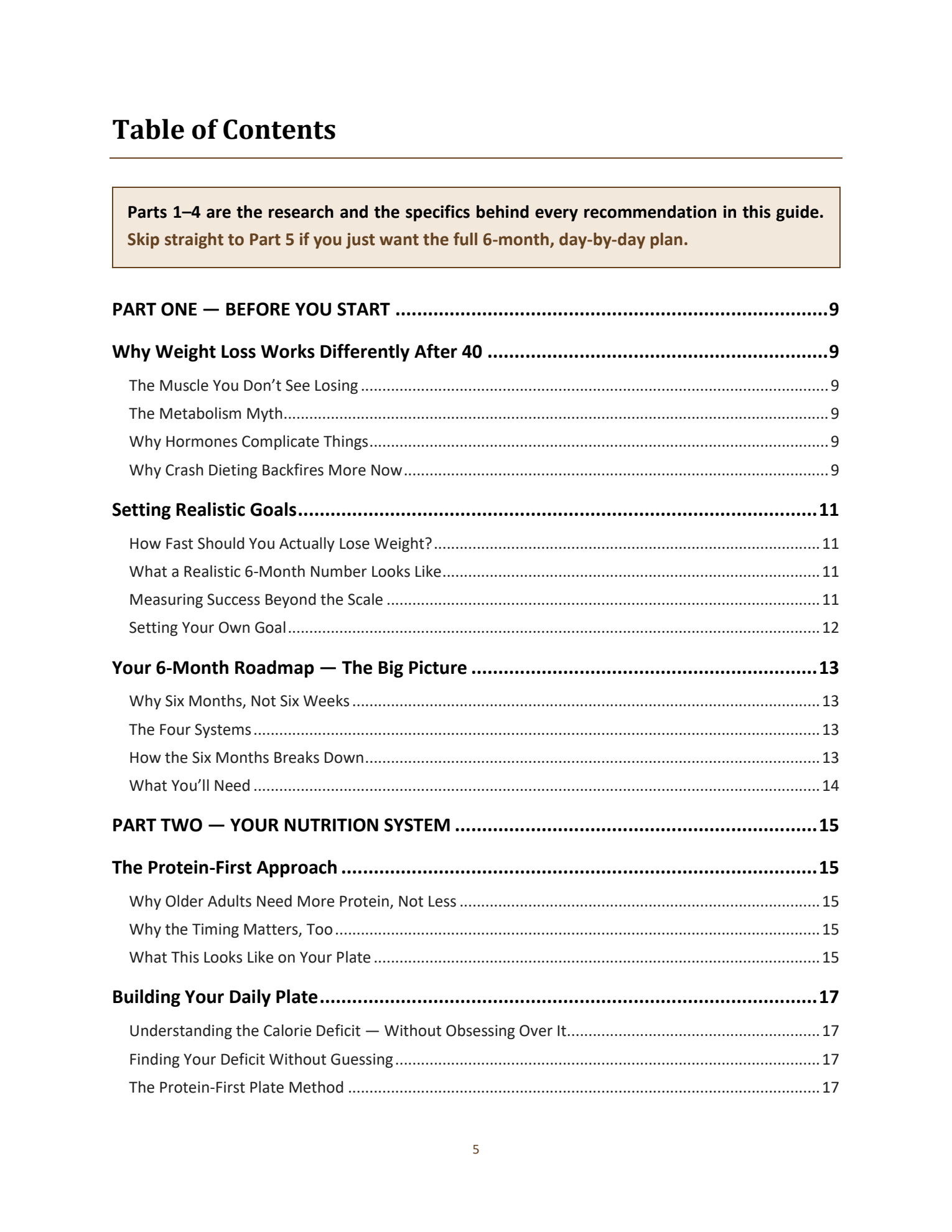 Look inside: full table of contents — 18 chapters across 5 parts